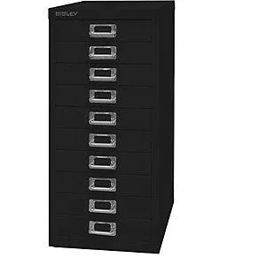 Bisley Serie 29 Multidrawer Din A4 10 Cajones Negro