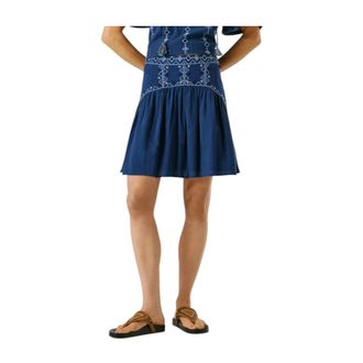 Pepe Jeans London Short Skirts, female, Blue, Size: XS Short Skirt