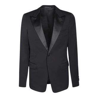 Lanvin Black Wool Blazer Stylish Formal - male - Lanvin - Blazers - Black - S - Jackets