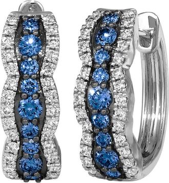 Le Vian 14K 1.09 Ct. Tw. Diamond & Sapphire Earrings