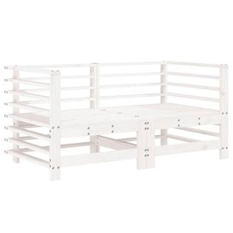 Berkfield Home Garden Corner Sofas 2 pcs White Solid Wood Pine