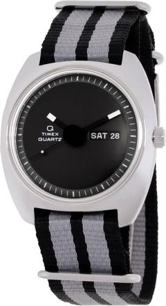 Timex Q 1975 Enigma Quartz Black Dial Watch TW2Y34600