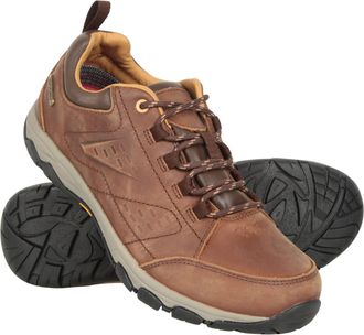 Mountain Warehouse Extreme Pioneer Womens Walking Shoes - Ladies IsoDry Leather Sneakers with EVA Cushion & Phylon Midsole - Walking, Hiking, Outdoors & Trekking Brown A