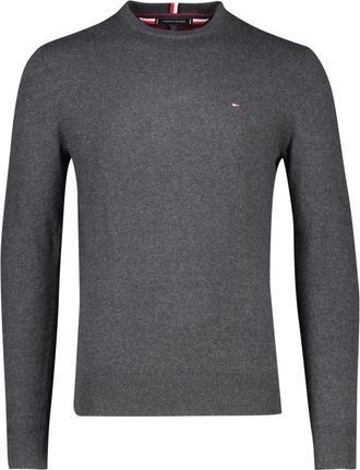 Tommy Hilfiger Truien & Vesten, Heren, Grijs, L, Katoen, Tommy Hilfiger trui grijs