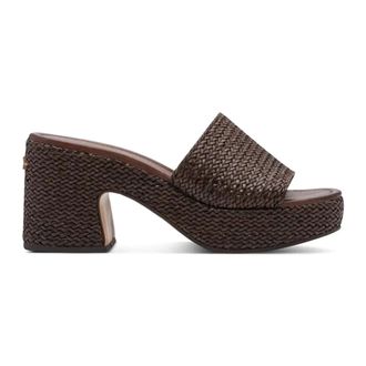 Tamaris Platform Heeled Mule - female - Tamaris - Heeled Mules - Brown - 5 UK - Shoes