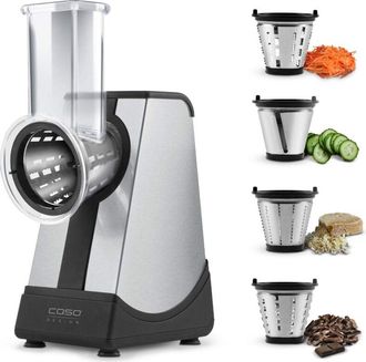 Caso 03542 CR4 elettrica per Design Multi grattugia, Inossidabile, Acciaio Inox