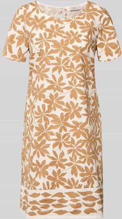 robe l&eacute;g&egrave;re Relaxed Fit Kleid mit floralem Allover-Print in Sand, Gr&ouml;&szlig;e 36