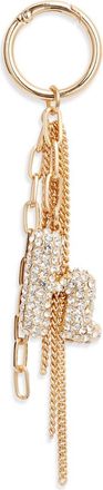 Chelsea28 Pav&eacute; Crystal Inital Bag Charm in H- Clear- Gold at Nordstrom