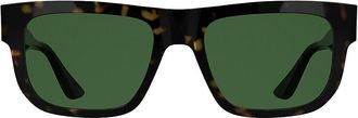 Calvin Klein Mens Modified Rectangle Sunglasses - Brown