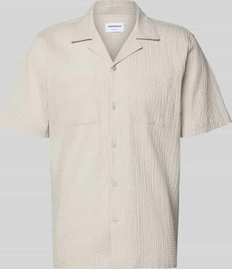Lindbergh Lindbergh Modern Fit Freizeithemd mit Brusttaschen in Sand, Gr&ouml;&szlig;e XXXL