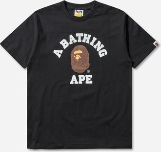 A Bathing Ape Men s College T-Shirt Black