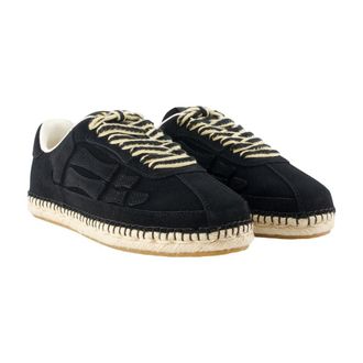 Amiri Suede Espadrille Sneakers - Black