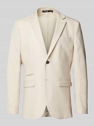 Selected Regular Fit 2-Knopf-Sakko mit Woll-Anteil Modell NEIL in Sand, Gr&ouml;&szlig;e 54