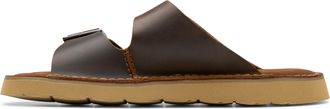 Clarks Mens Solsbury Strap Slide Sandal, Beeswax Leather, 6.5 UK