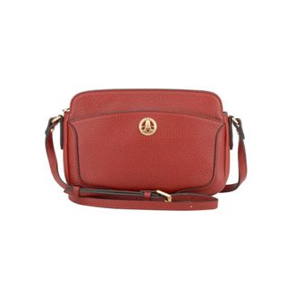 Pourchet Tassen, Dames, Rood, ONE Size, Leer, Image Crossbody Tas