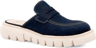 Amalfi By Rangoni Rapido Lug Sole Penny Loafer in Navy Long Beach at Nordstrom, Size 6.5