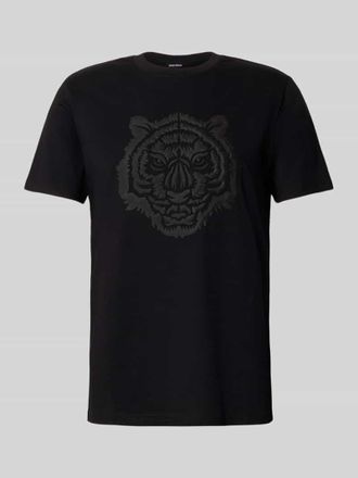 Antony Morato Regular Fit T-Shirt mit Animal-Print Modell Jer in Black, Größe XXL