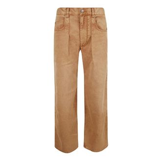 Isabel Marant Rodayna Rechte jeans - Dames - Jeans - Bruin - Maat: M