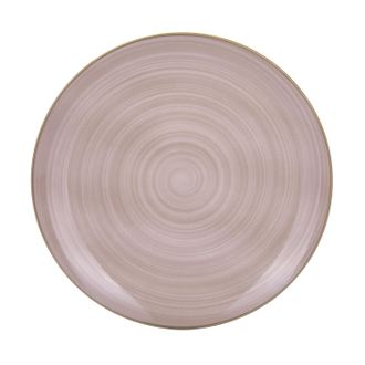 KASANOVA Piatto piano porcellana marrone 26,7 cm Petali