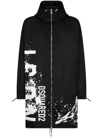 Dsquared2 Cappotto con cappuccio - Nero