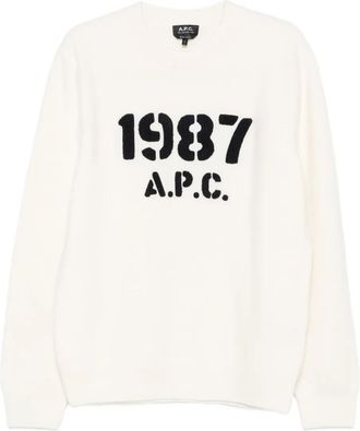 A.P.C. Maglione girocollo a maniche lunghe - Toni neutri