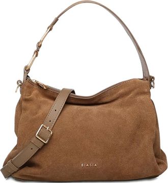 Francesco Biasia Schoudertas met rits - Bruin