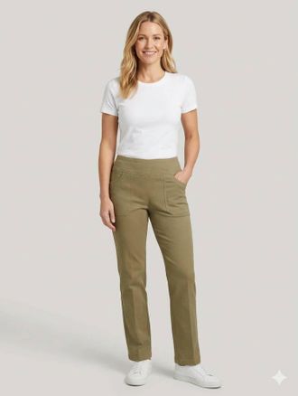 Elliott Lauren Modern Twill Pant In Marsh