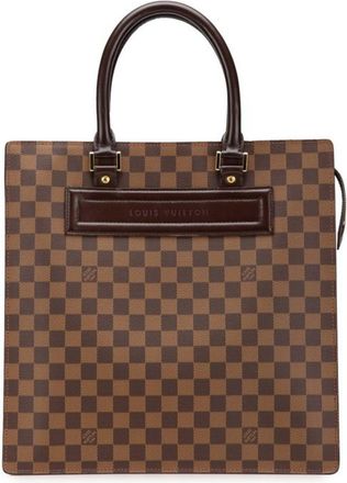 Louis Vuitton Brown Pvc Leather Handbag Tote Bag (Pre-Owned)