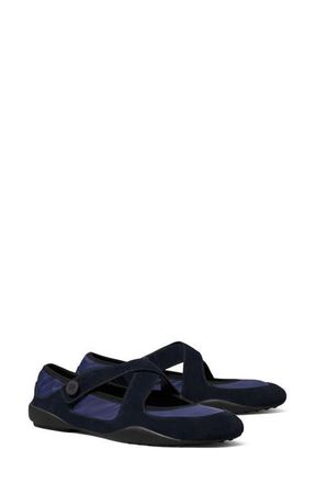 Tory Burch Romy Mary Jane Flat in Newport Navy /Newport Navy at Nordstrom, Size 10.5