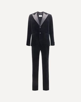 Ferragamo Velvet Tuxedo Suit Male 50