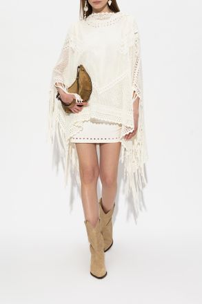 Isabel Marant Poncho Metilia, Womens, Cream