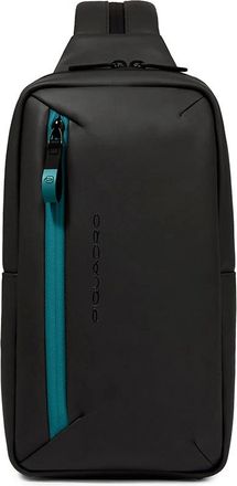 Piquadro Waterbestendige sling bag - Heren - Rugzakken - Zwart - ONE Size - Polyester - Tassen