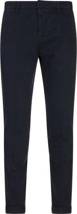 Dondup Blauwe Katoen Elastaan Jeans - Heren - Chinos - Blauw - W32 - Katoen - Broeken