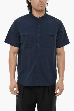Woolrich Nylon Short-Sleeve Shirt with Double Chest Pocket size Xl