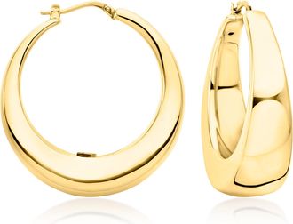 Ross-Simons Italian 14kt Yellow Gold Hoop Earrings