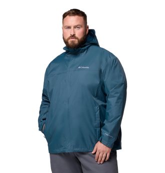 Columbia Mens Watertight II Rain Jacket, Everblue, 3X