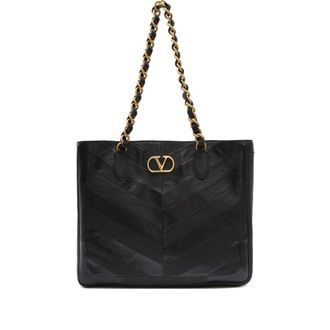 Valentino Garavani Laseine Leather Shoulder Bag