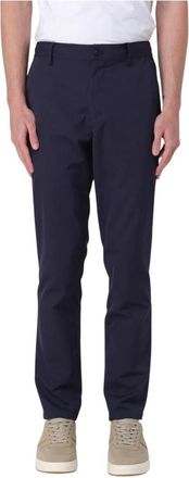 Save The Duck Blauwe Lichtgewicht Waterafstotende Broek - Heren - Chinos - Blauw - S - Broeken