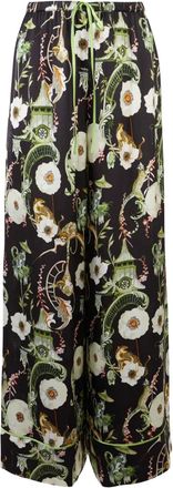 Temperley London Pantaloni pigiama Aphrodite - Nero