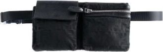 Fendi Pre-owned Belt Bags, female, Black, Size: ONE SIZE Pre-owned Canvas Belt Bag