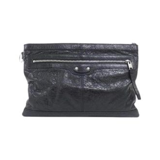 Balenciaga Pre-owned THE Clip Lambskin Clutch - - Pre-owned - Donna - Nero - ONE SIZE