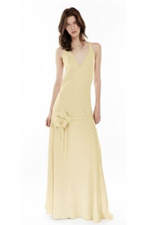 Mother of All Fran Belt Dress in Yellow at Nordstrom, Size Medium