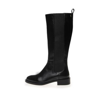 Copenhagen Shoes Schoenen, Dames, Zwart, 40 EU, Leer, Leren kniehoge laarzen