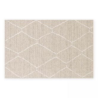 Oviala Alfombra de exterior de polipropileno de 160 x 230 cm en beige