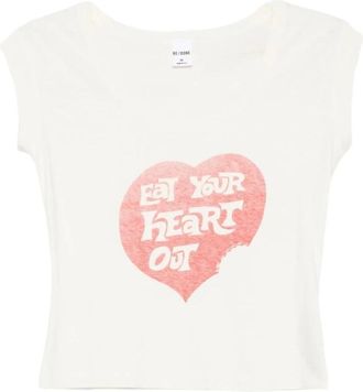 Re/Done Camiseta Viwhi - Tops - Mujer - Blanco - XS