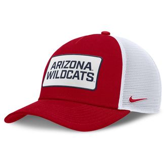 Nike Arizona On-Field Rise Nike Mens College Trucker Adjustable Hat in Red | NC97090KUAN-EST