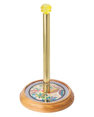 Tiramisu Tropical Bloom Enamel Paper Towel Holder