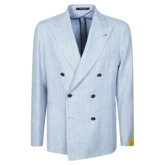 Tagliatore Formal Blazers, male, Blue, Size: 2XL Montecarlo Double-Breasted Jacket