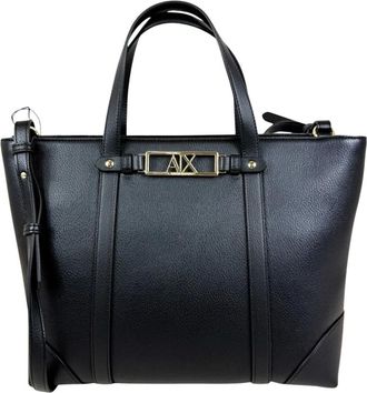 A|X Armani Exchange Tote Bags, female, Black, Size: ONE SIZE Polly Tote