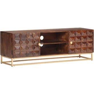 vidaXL Vidaxl Mueble Para La Tv Madera De Mango Maciza 124x29x45 Cm